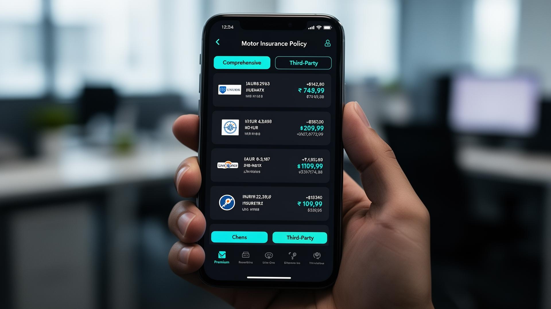 Motor insurance comparison app