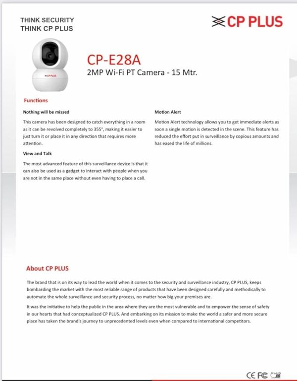 CP PLIS EZ-28A 2MP Camera - Image 6